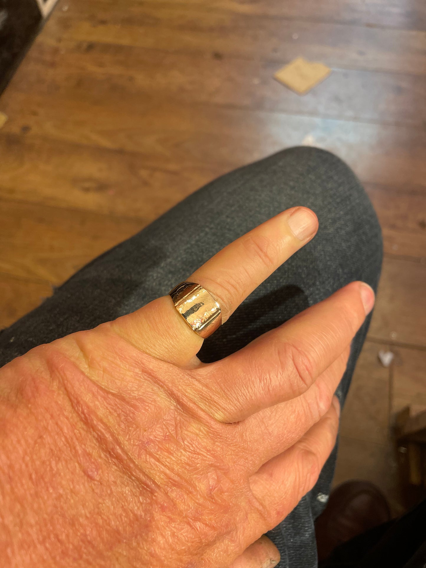 Silver signet ring