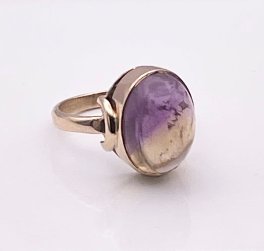 Ametrine 9 carat yellow gold ring