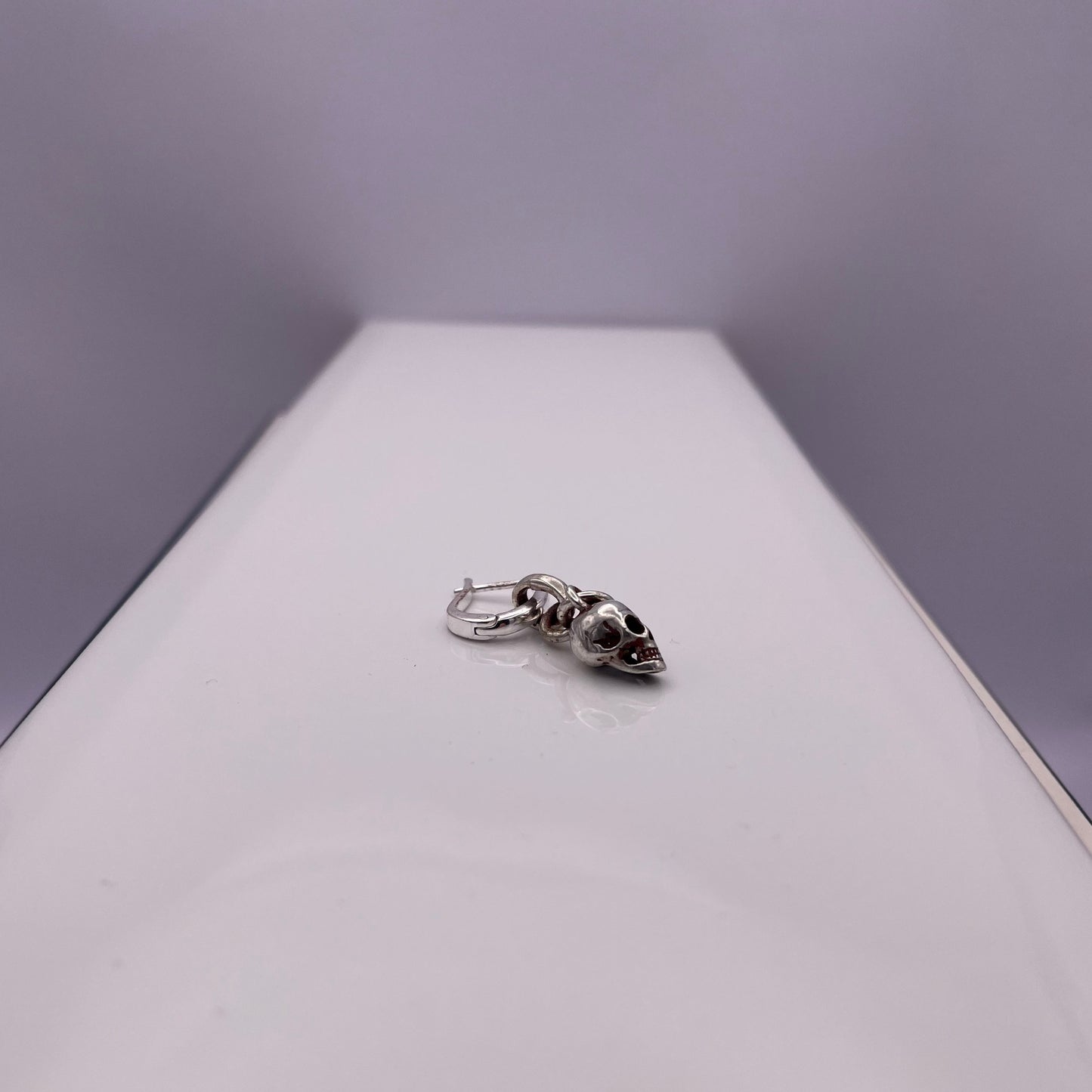 Skulls and Orchids - Skull Single Earring