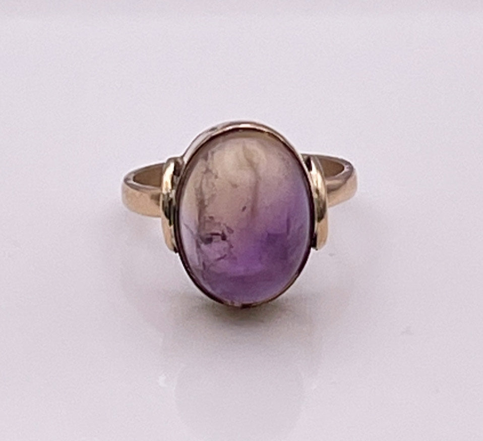 Ametrine 9 carat yellow gold ring