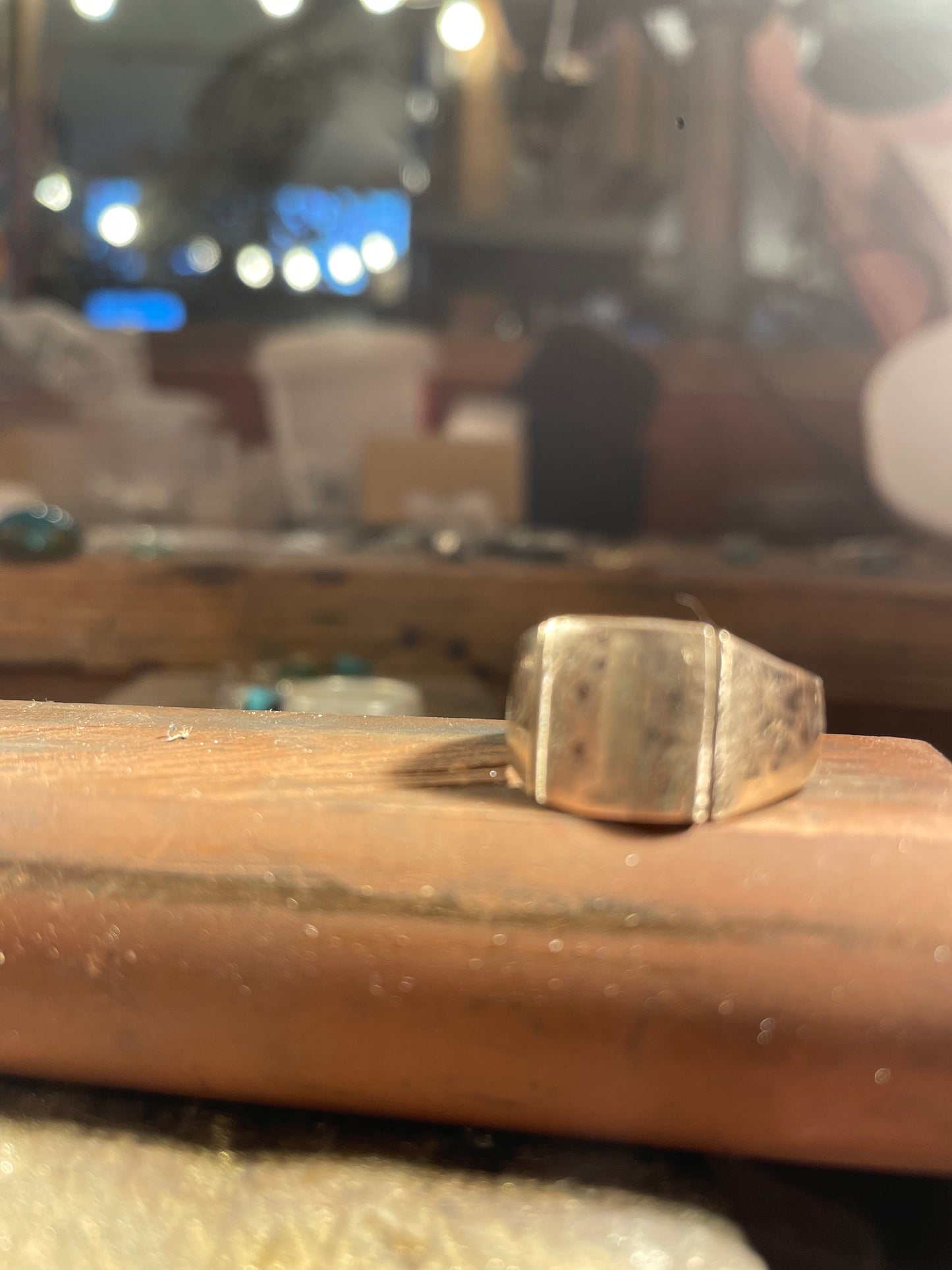 Silver signet ring