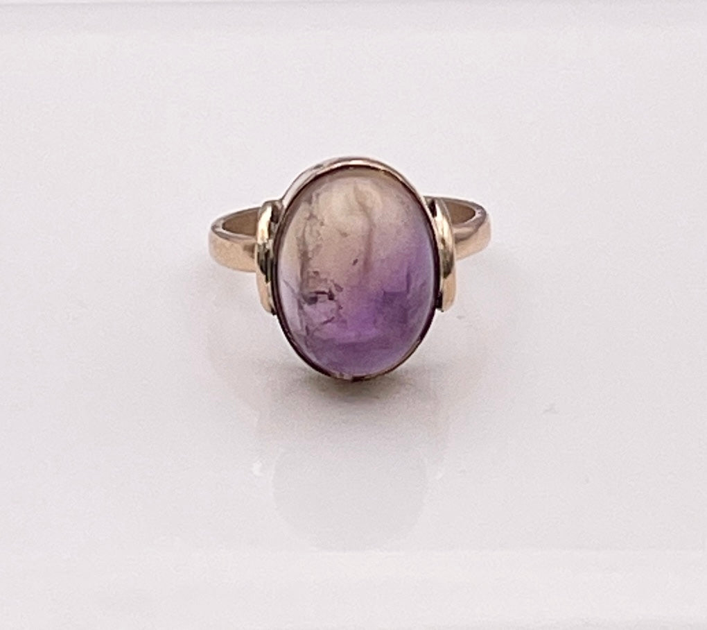 Ametrine 9 carat yellow gold ring