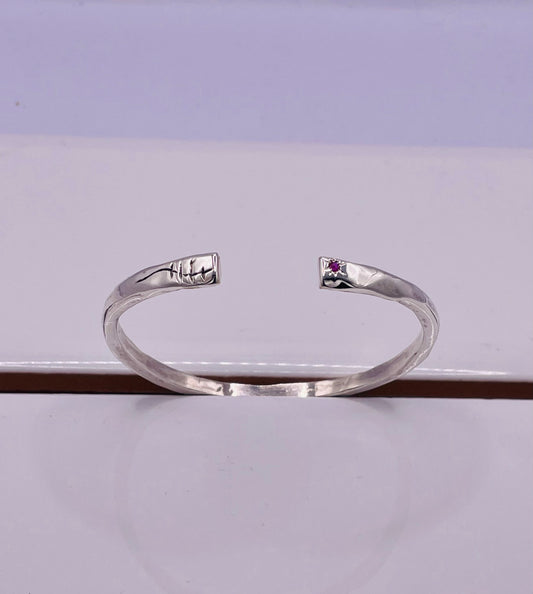 Silver Torque Bangle
