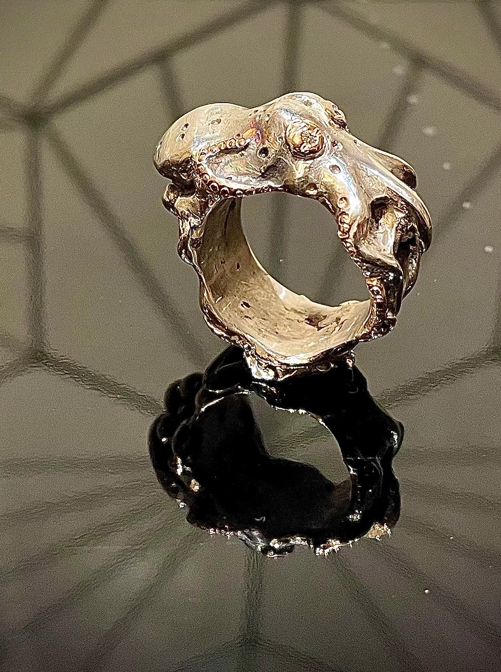 Octopus ring - Silver