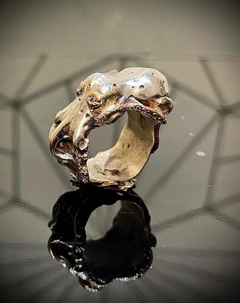 Octopus ring - Silver