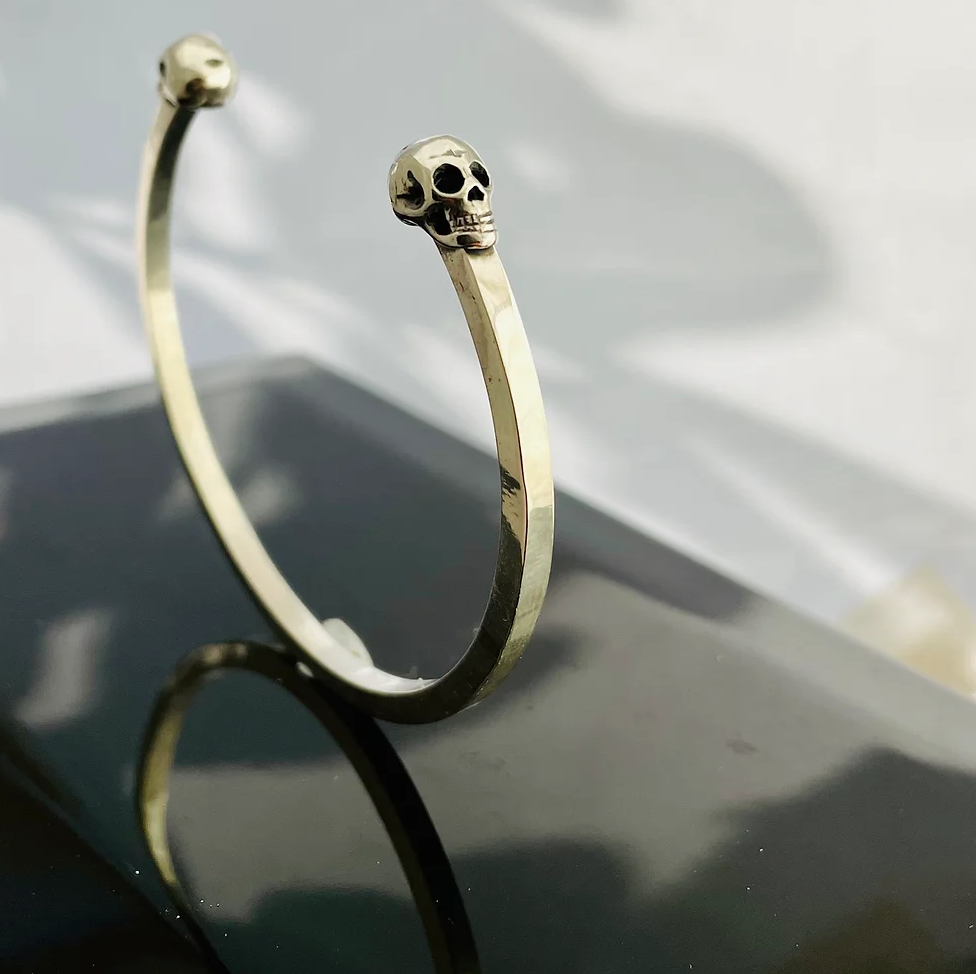 Skull Torque Bangle