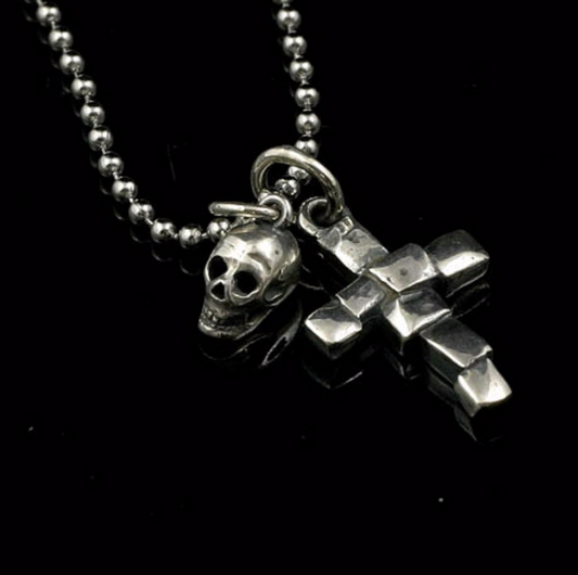 Skulpt Skull and Block Cross