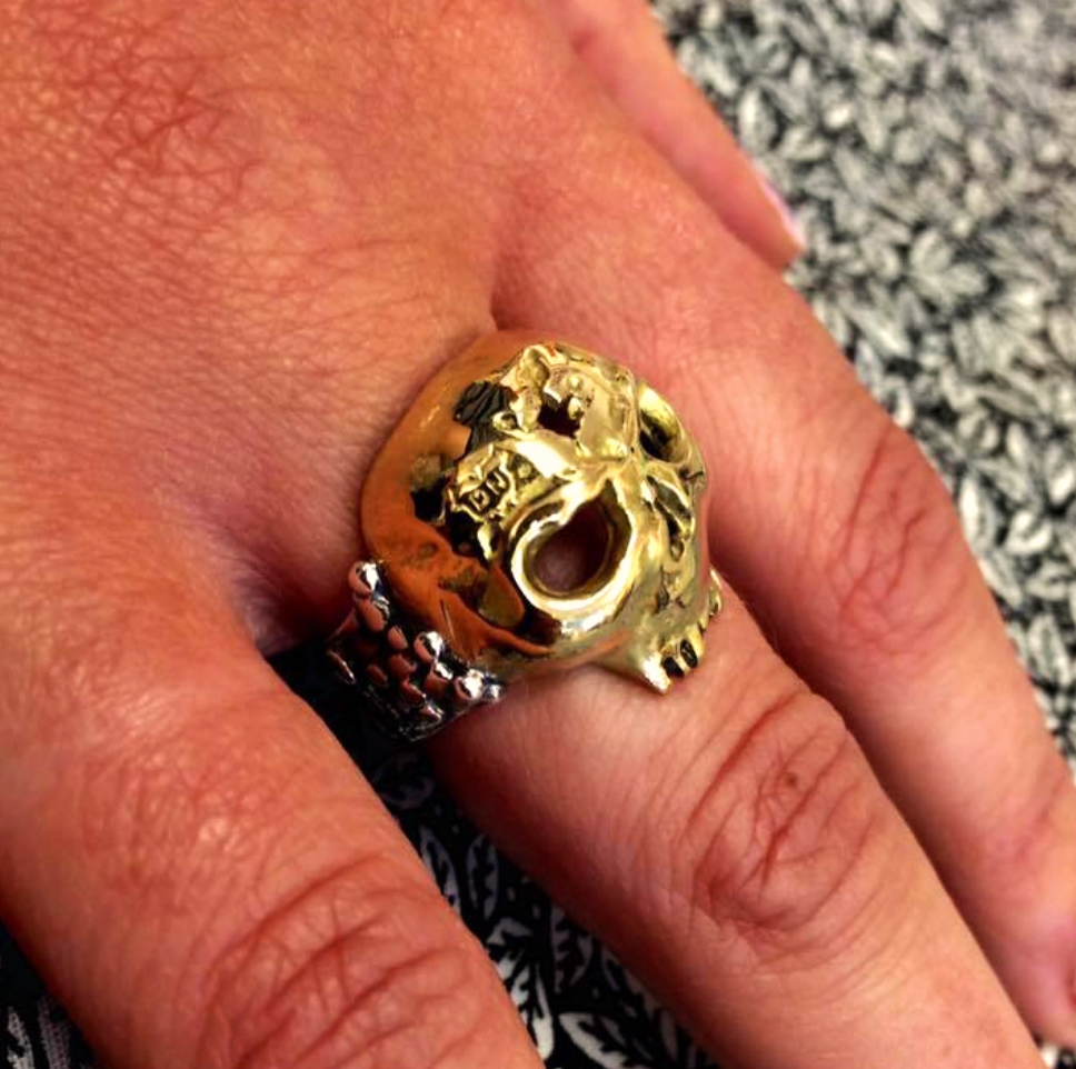 R023 18ct Gold and Silver Celtic Warrior Ring