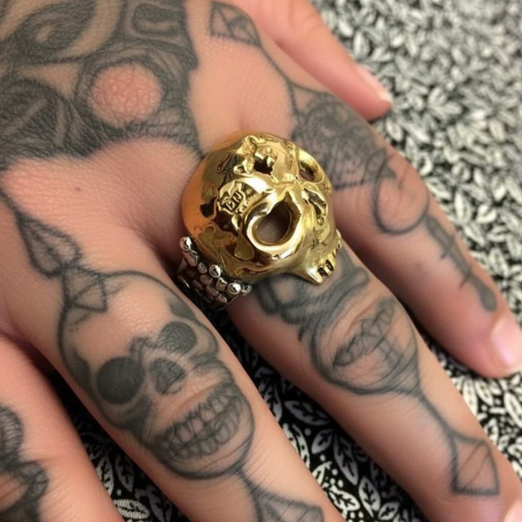 R023 18ct Gold and Silver Celtic Warrior Ring