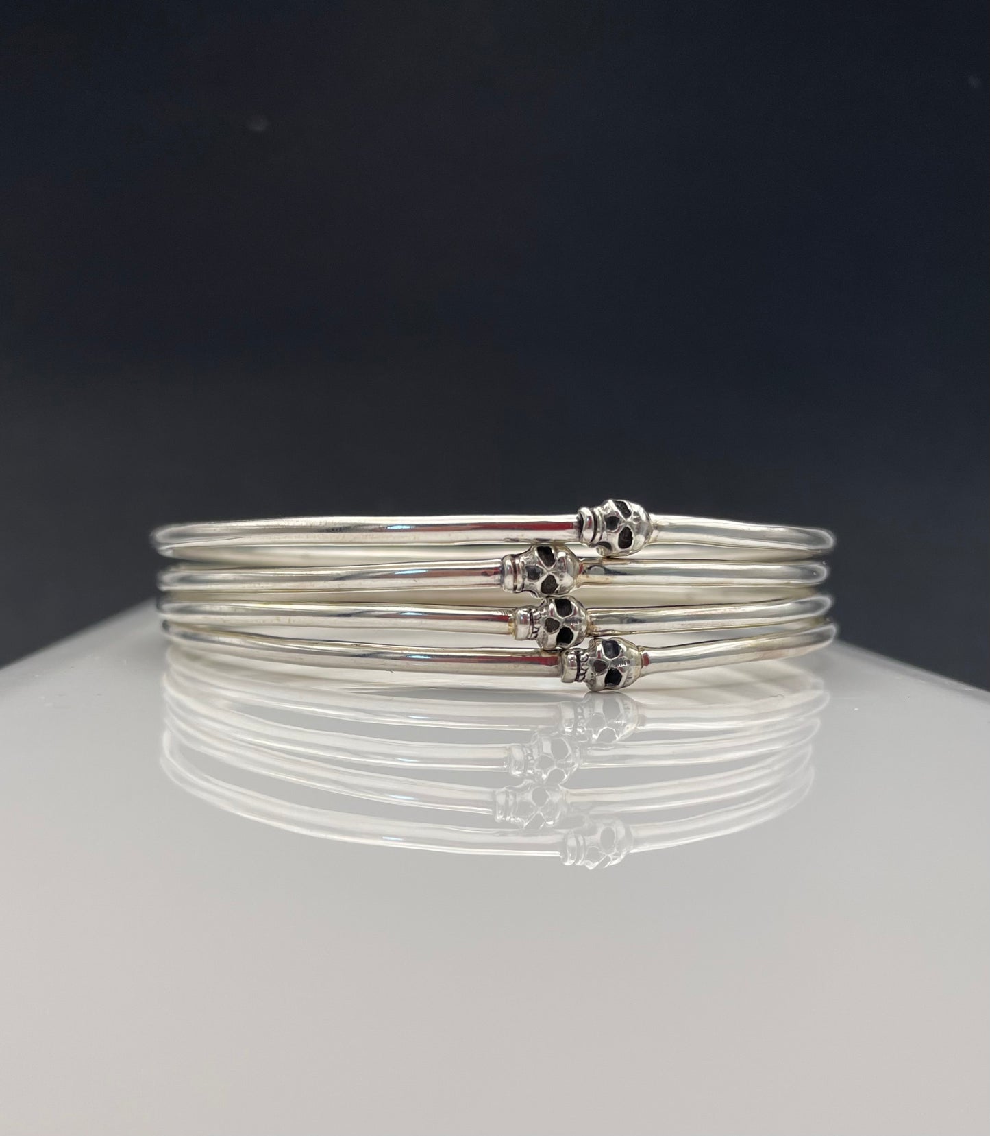 Silver Skull Bangle ‘SKULLIES’
