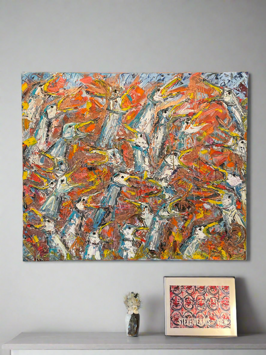 ‘Family - Some Might Say’ original mixed medium painting