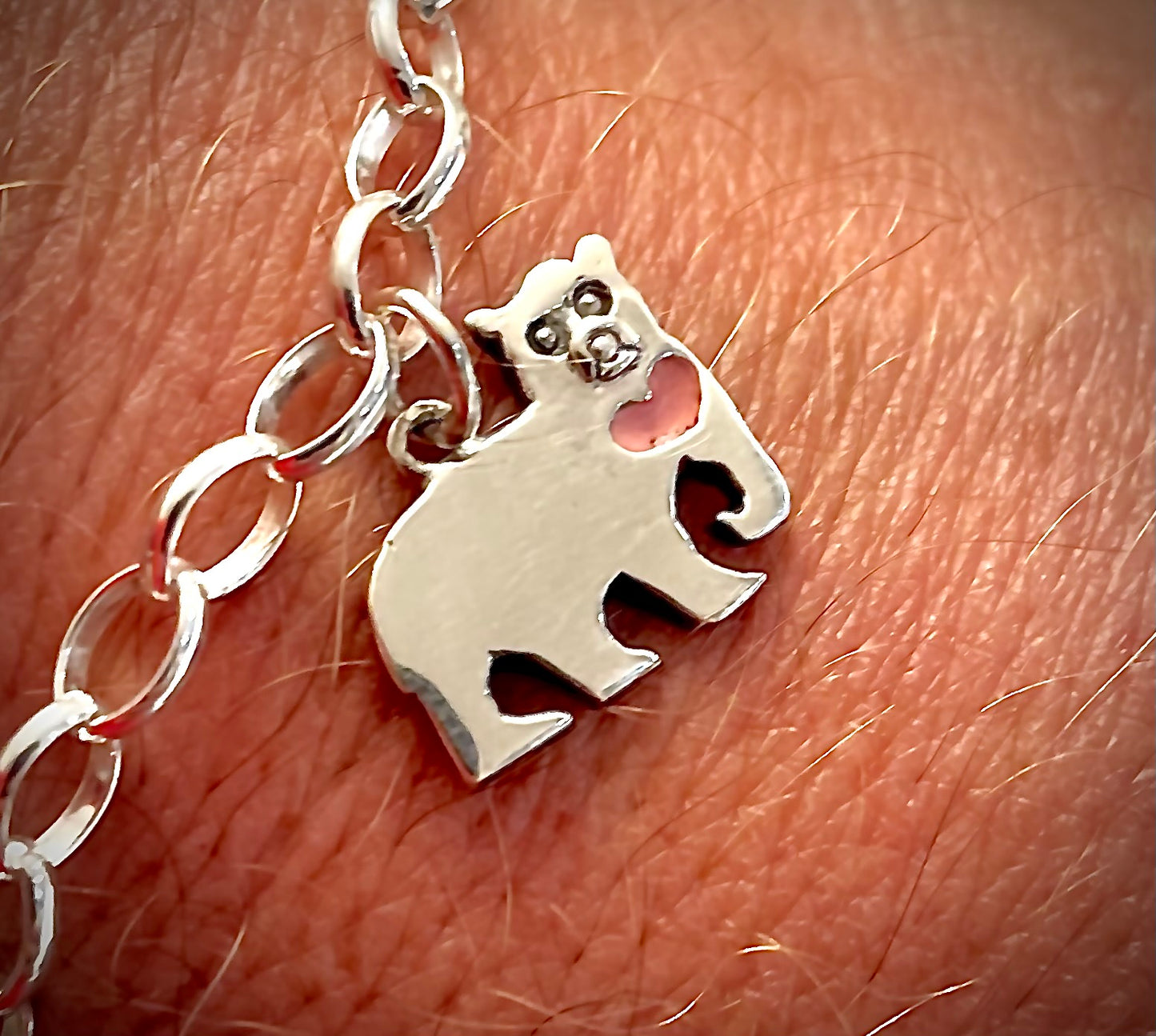 Free The Bears Charm Bracelet and Sun Bear Charm