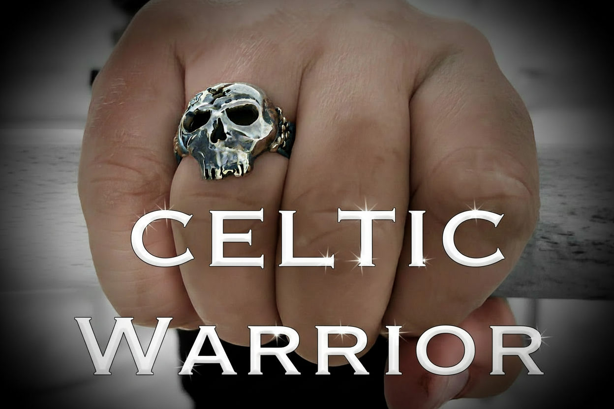 Celtic Warrior Skull Ring