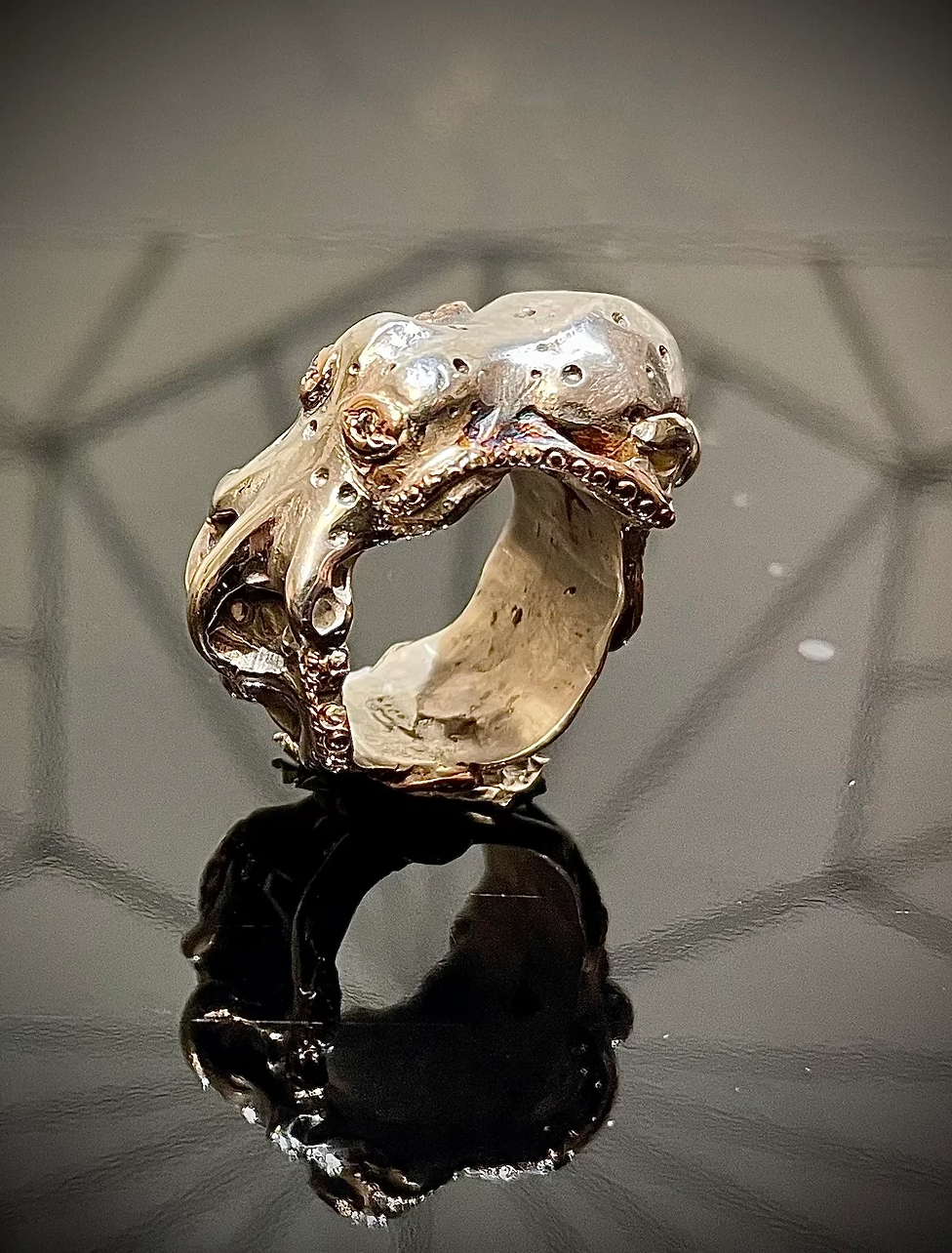 Octopus ring - Silver