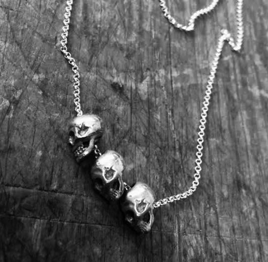 Trio Skull Necklace