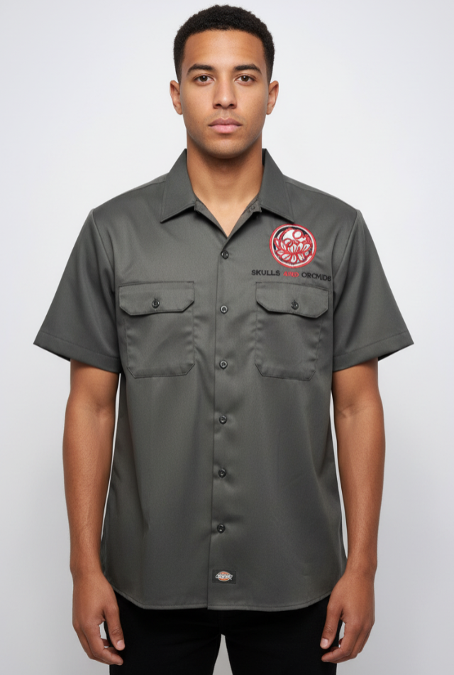 Customised 'Dickies' Workwear Shirt Short Sleeve