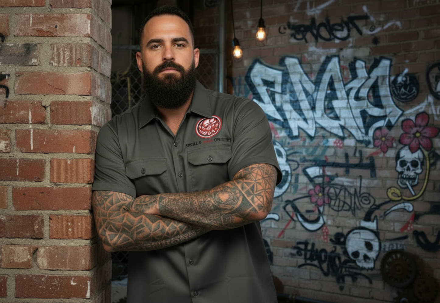 Customised 'Dickies' Workwear Shirt Short Sleeve
