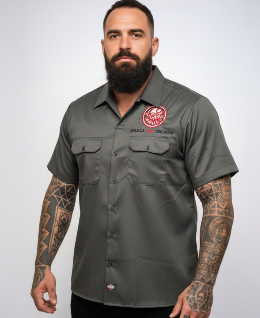 Customised 'Dickies' Workwear Shirt Short Sleeve