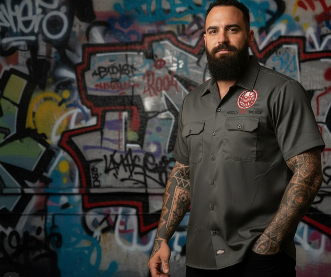 Customised 'Dickies' Workwear Shirt Short Sleeve